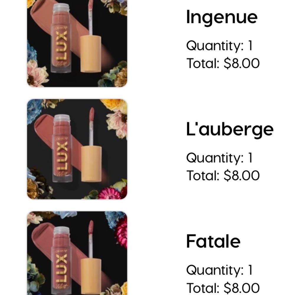 Colourpop Dark Blooms Lux Liquid Lip Bundle